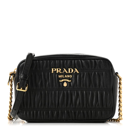 Prada Nappa Gaufre Camera Bag Black 1 of 11