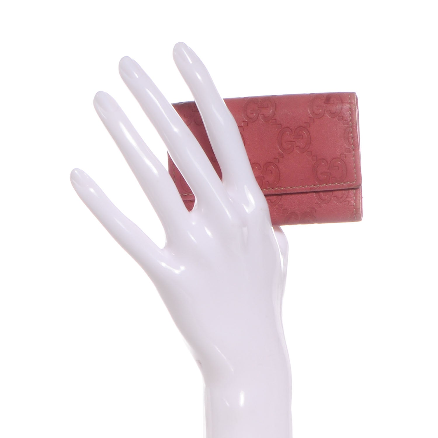 Gucci Guccissima 6 Key Holder Case Pink 2 of 7