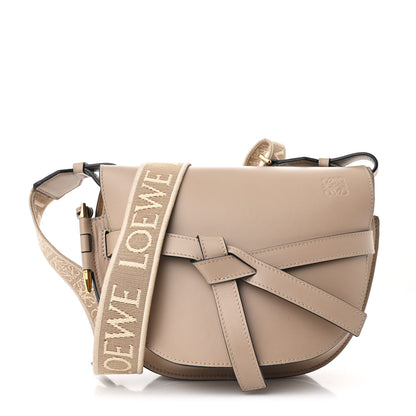 Loewe Soft Calfskin Jacquard Small Gate Crossbody Bag Sand 1 of 12