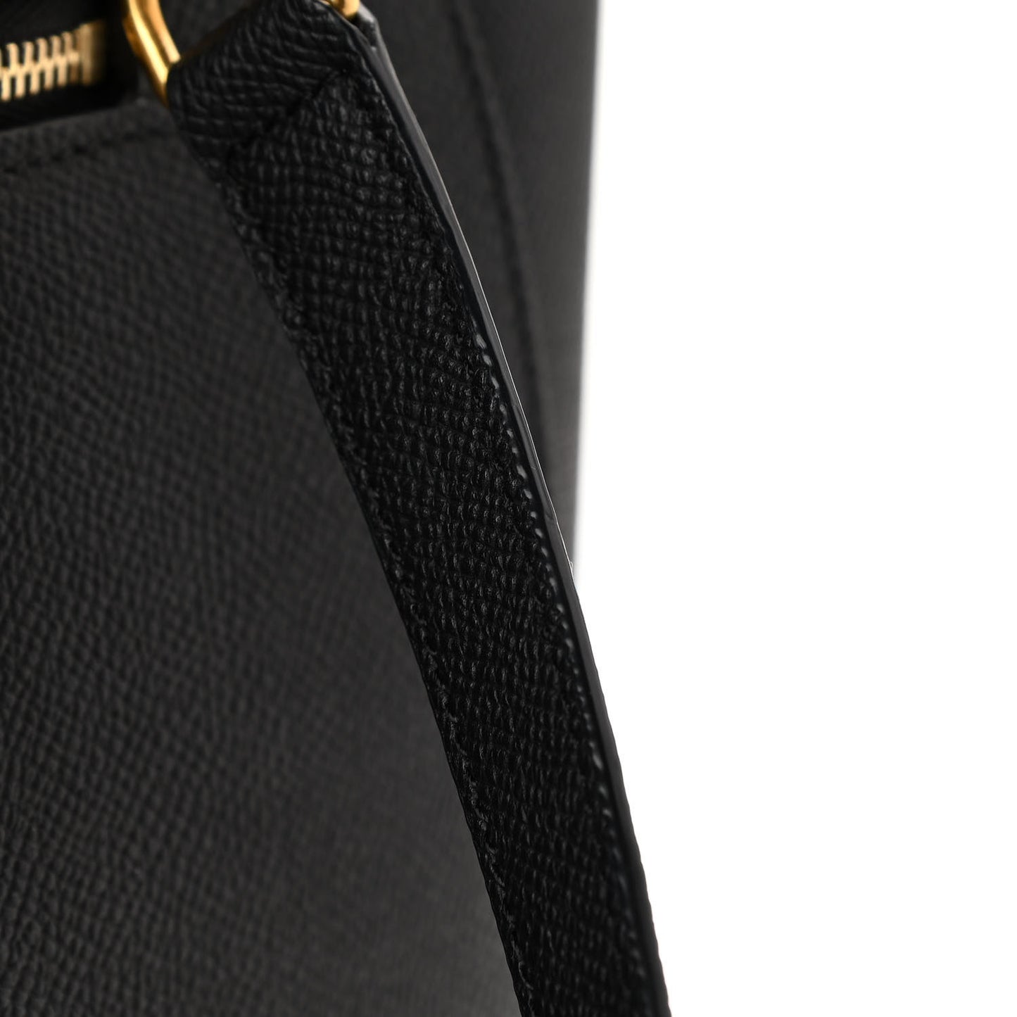 Grained Calfskin Small Belt Bag Black