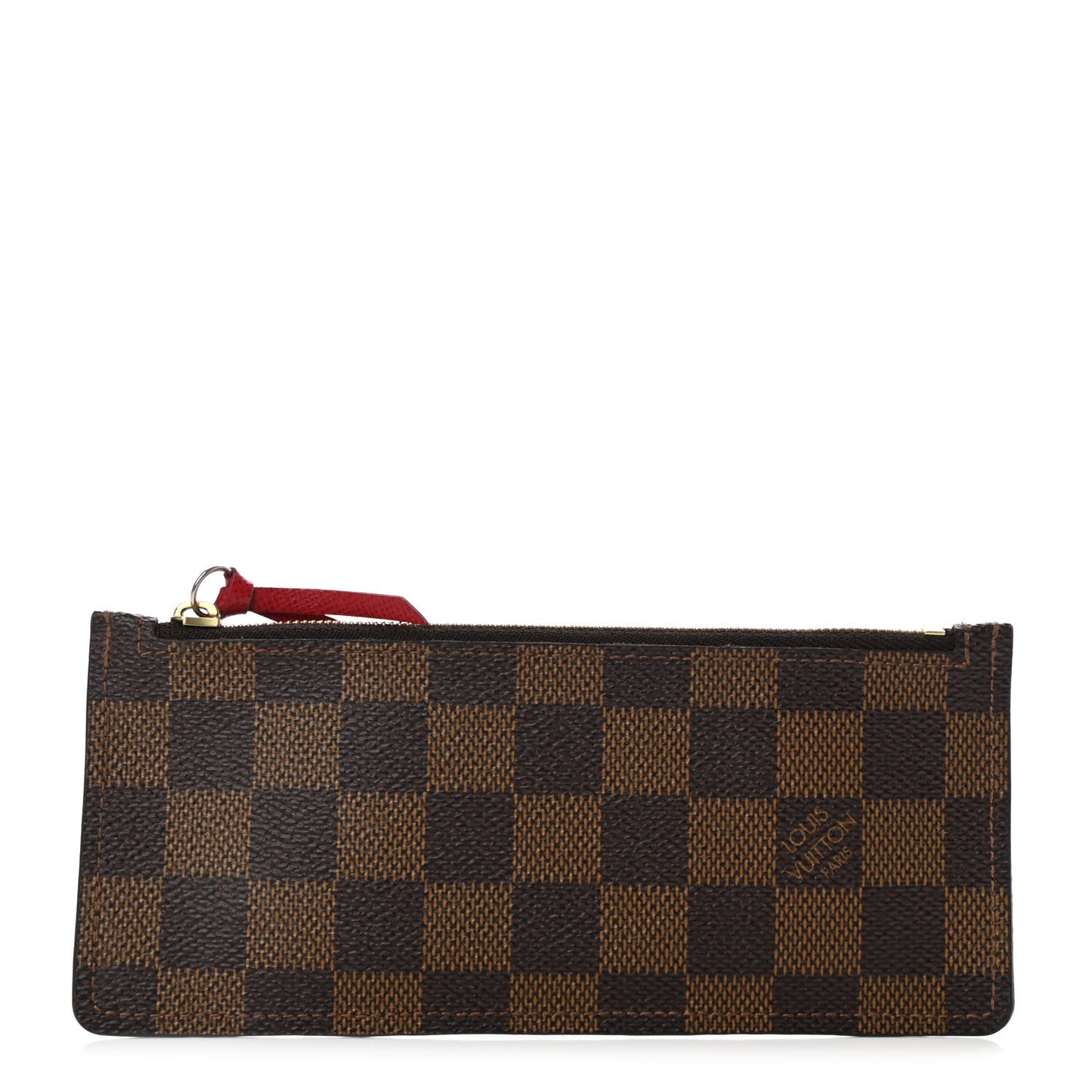 Damier Ebene Josephine Wallet Zippered Insert Red