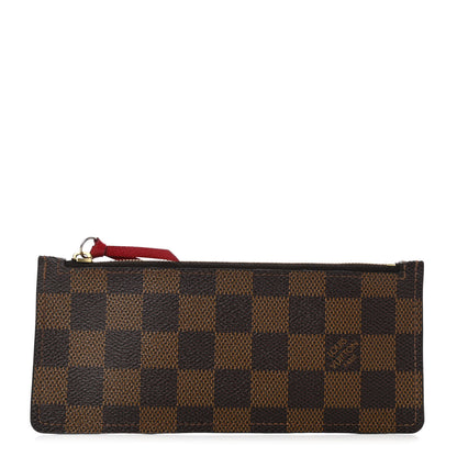 Louis Vuitton Damier Ebene Josephine Wallet Zippered Insert Red 1 of 6
