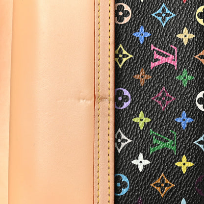 Louis Vuitton Monogram Multicolor Porte Tresor International Wallet Black 8 of 9