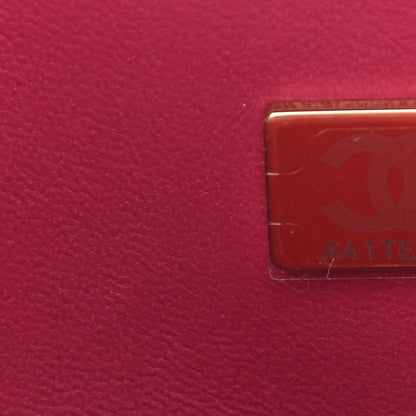 Chanel Caviar Quilted Small Double Flap Dark Pink 7 of 10