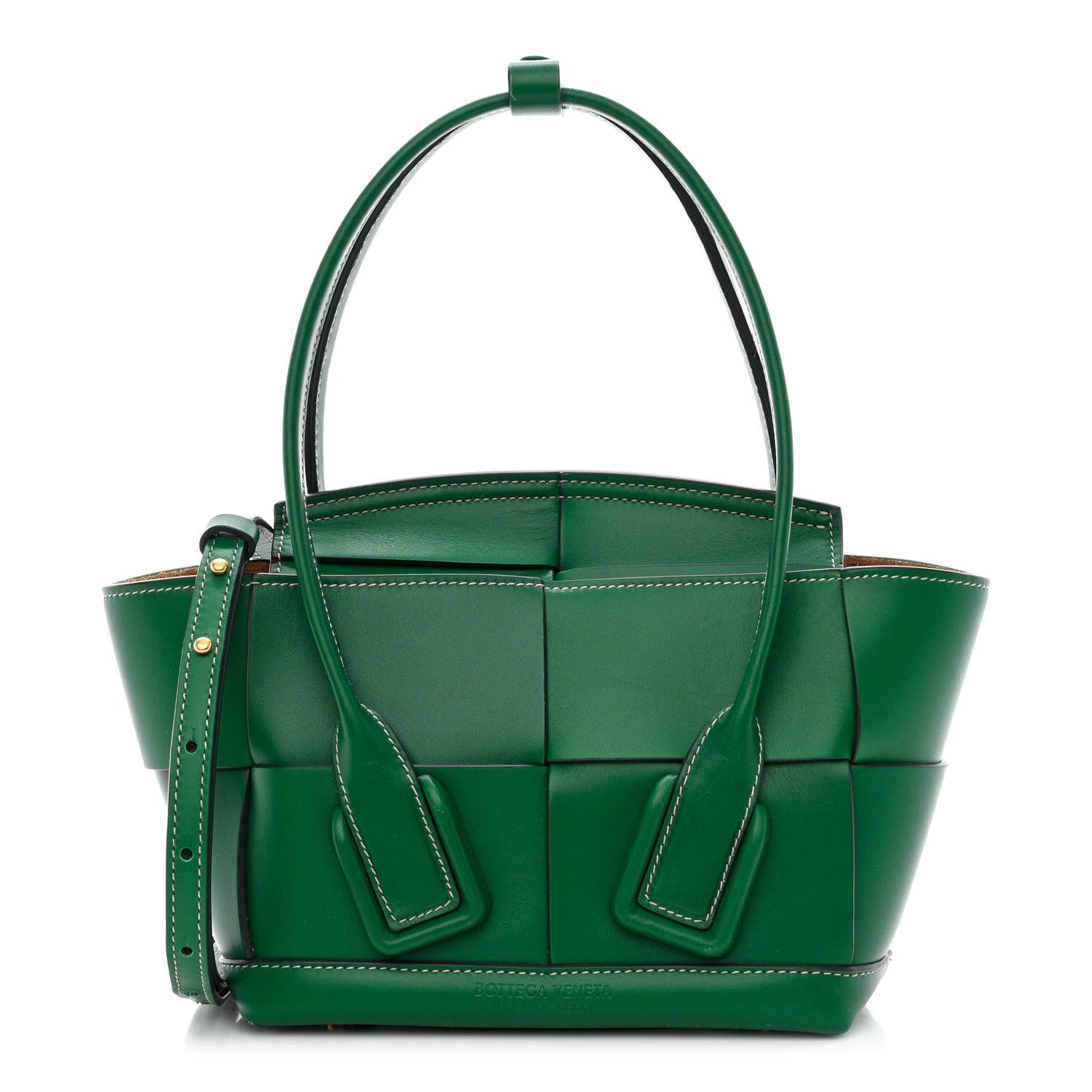 Bottega Veneta French Calfskin Maxi Intrecciato Arco 33 Racing Green 1 of 10