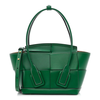 Bottega Veneta French Calfskin Maxi Intrecciato Arco 33 Racing Green 1 of 10