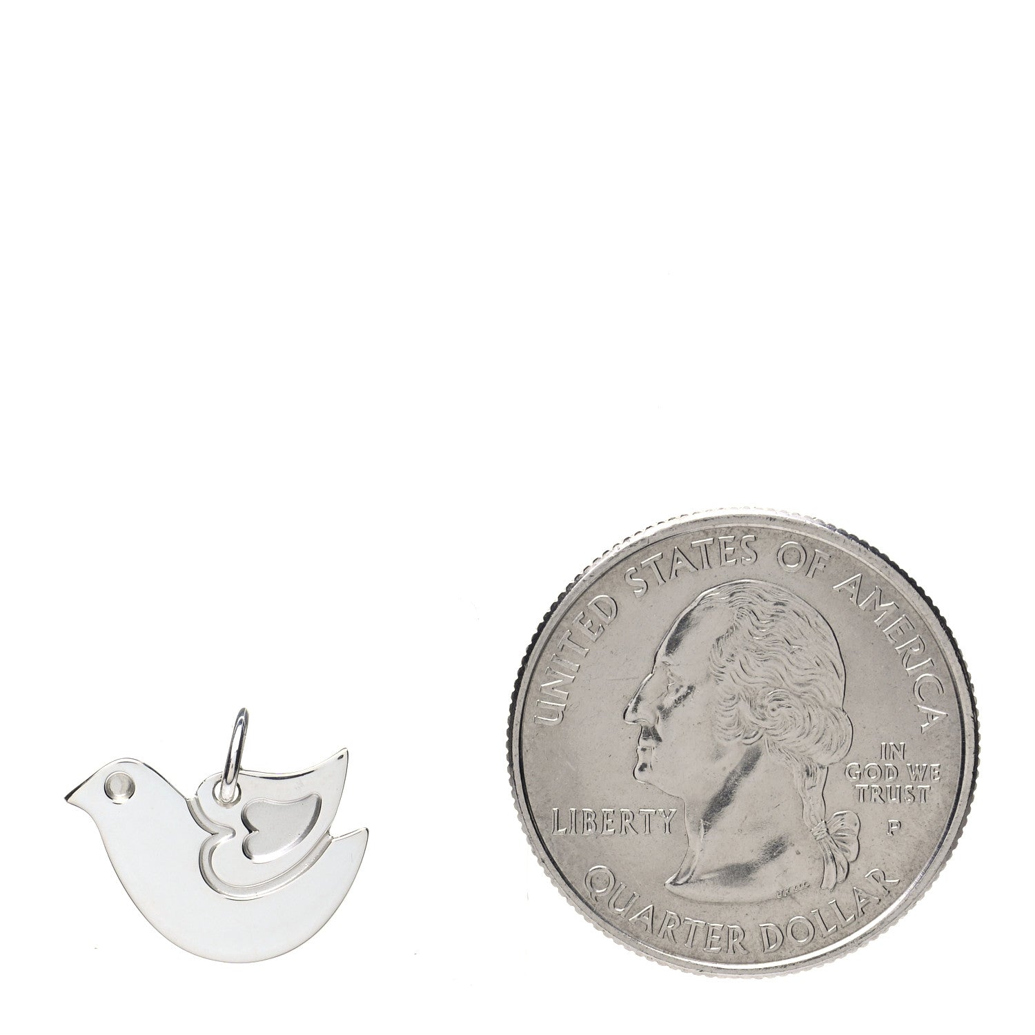 Tiffany Sterling Silver Lovey Dovey Charm 2 of 3