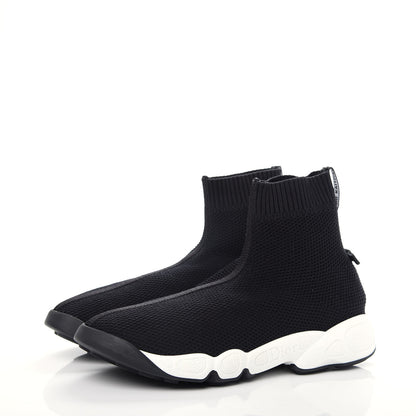 Christian Dior Technical Knit F. Two Point Zero High Top Sneakers 36 Black 3 of 9