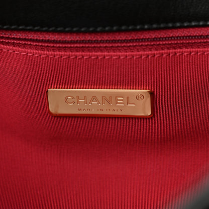 Chanel Goatskin Quilted Maxi Chanel 19 Flap Black 6 of 10