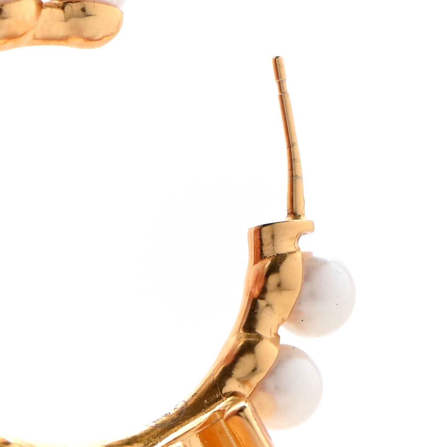 Pearl CC More Is More Small Hoop Earrings Gold