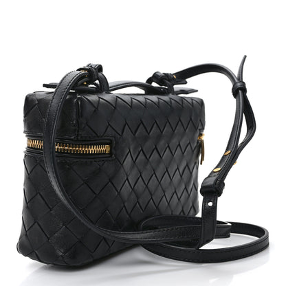 Bottega Veneta Calfskin Intrecciato Bang Bang Vanity Case Black 3 of 12