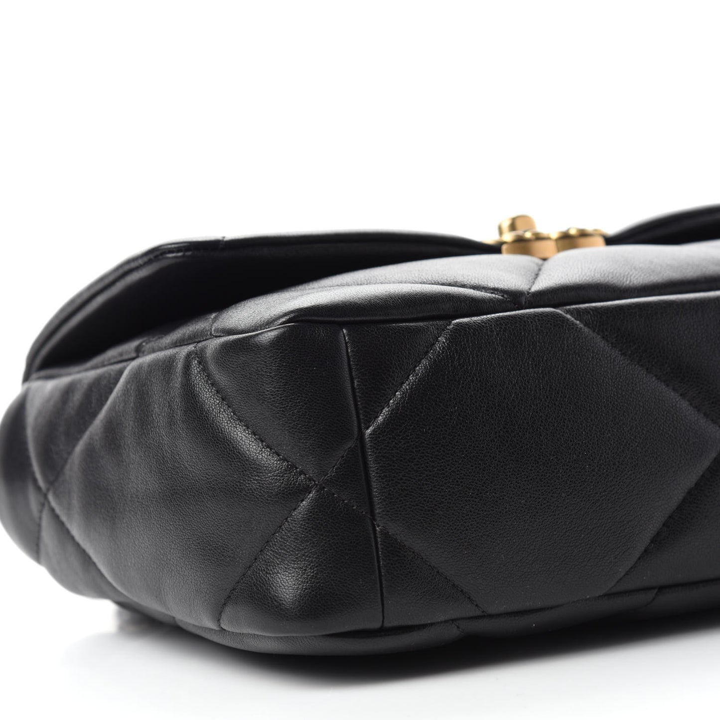 Lambskin Quilted Medium Chanel 19 Flap Black