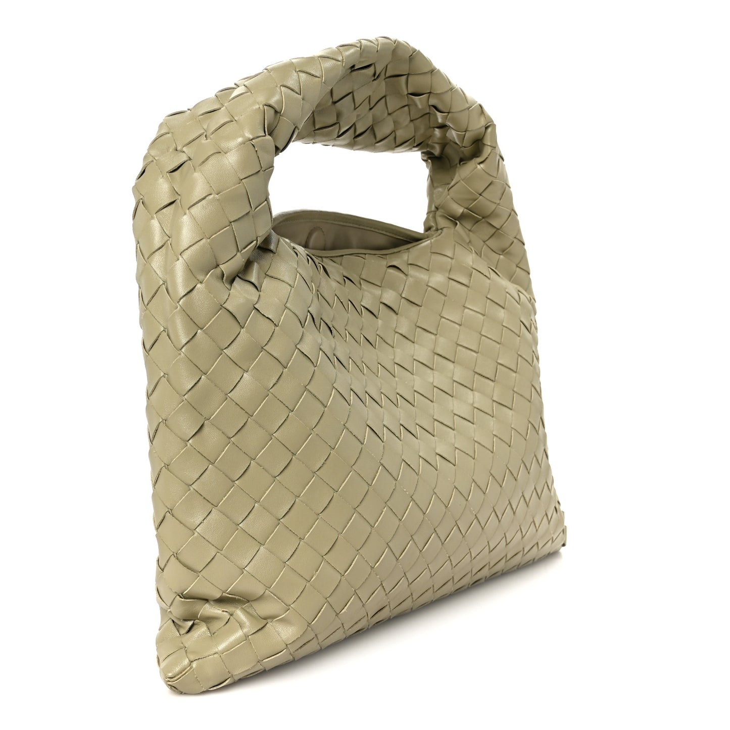 Calfskin Intrecciato Small Hop Travertine