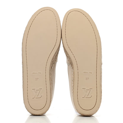 Louis Vuitton Canvas Waterfall Espadrille Flats 37 Ecru 4 of 4