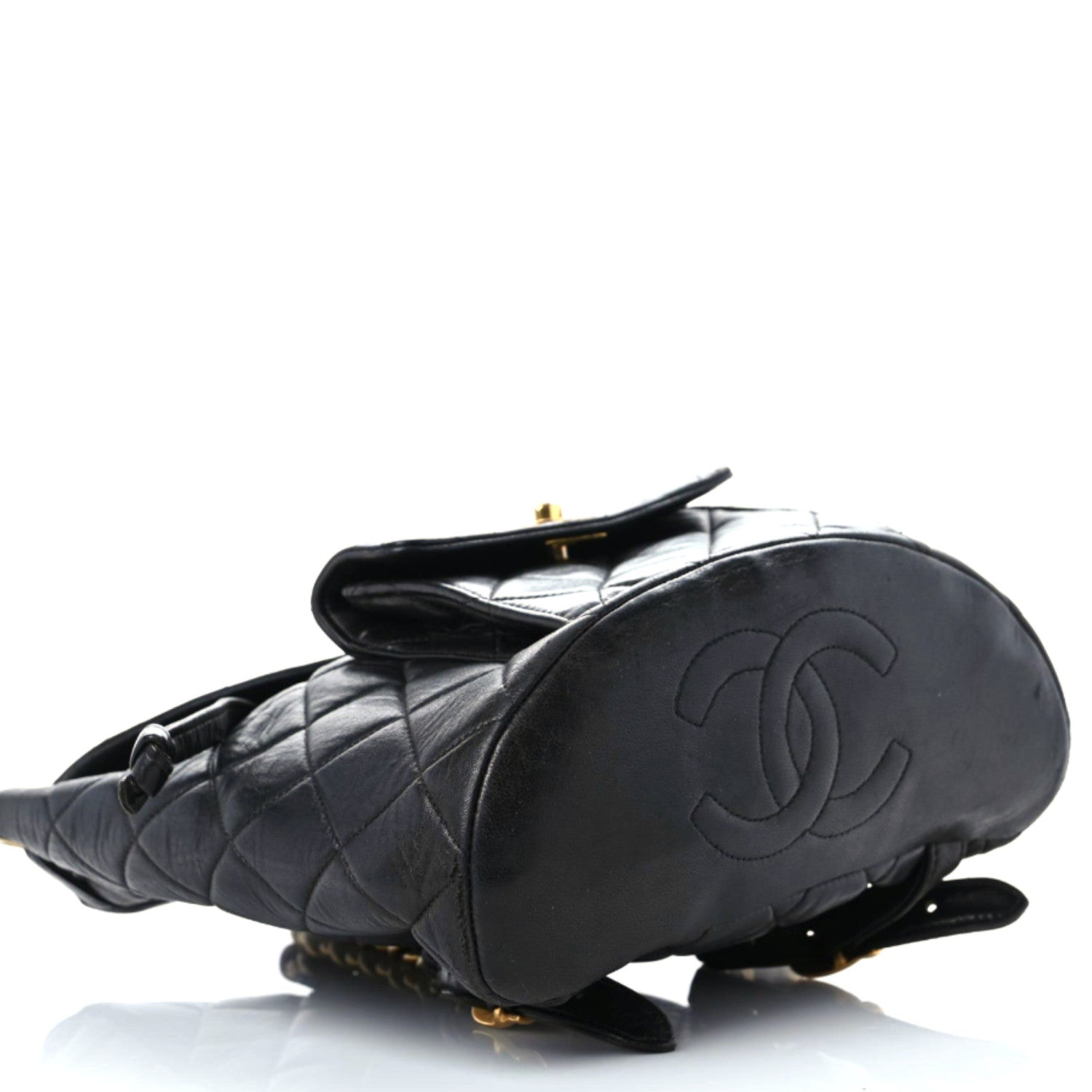 Chanel Lambskin Quilted Backpack Black 3 of 24