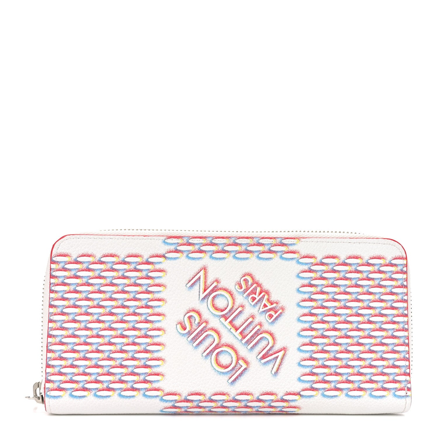 Louis Vuitton Damier Spray Zippy Organizer Wallet White 1 of 6