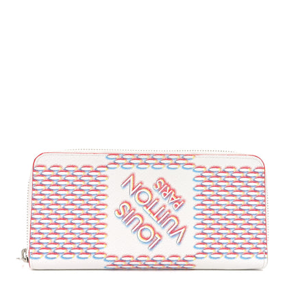 Louis Vuitton Damier Spray Zippy Organizer Wallet White 1 of 6