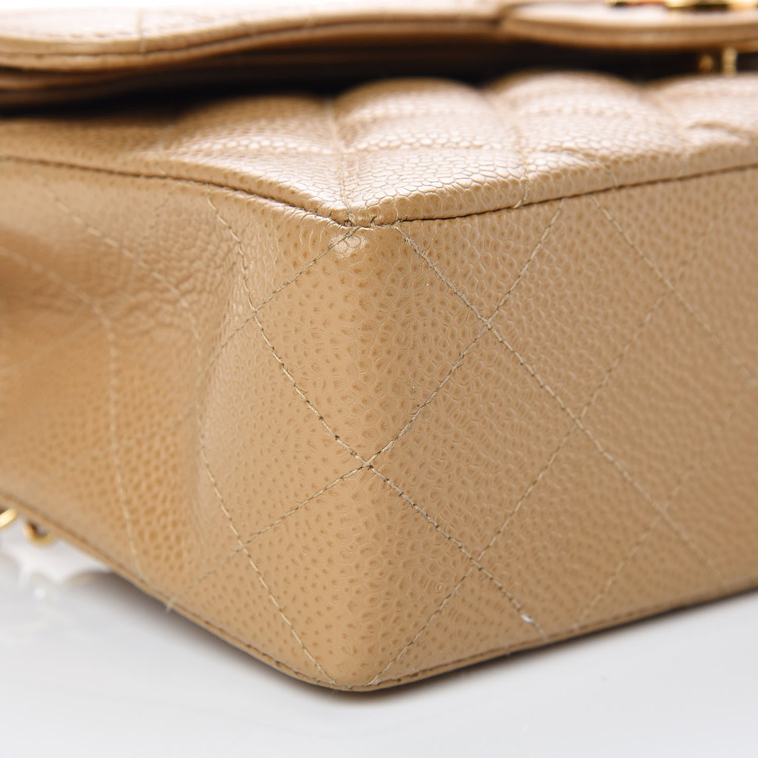 Chanel Caviar Quilted Small Double Flap Beige 5 of 9