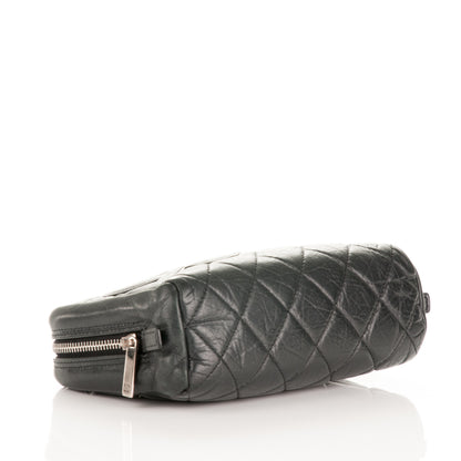 Chanel Aged Calfskin Quilted Cambon Cosmetic Case Black 4 of 6