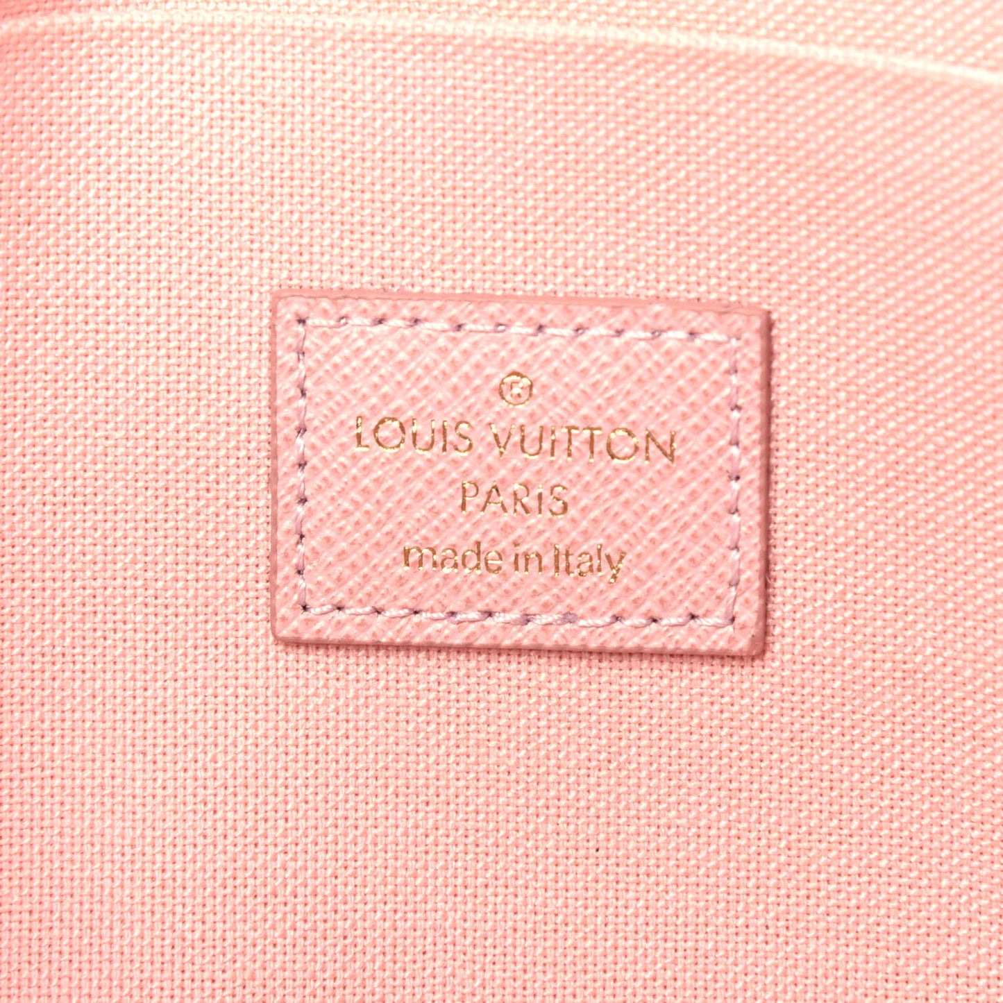 Damier Azur Pochette Felicie Chain Wallet Rose Ballerine