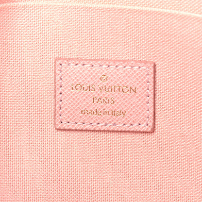 Louis Vuitton Damier Azur Pochette Felicie Chain Wallet Rose Ballerine 7 of 10