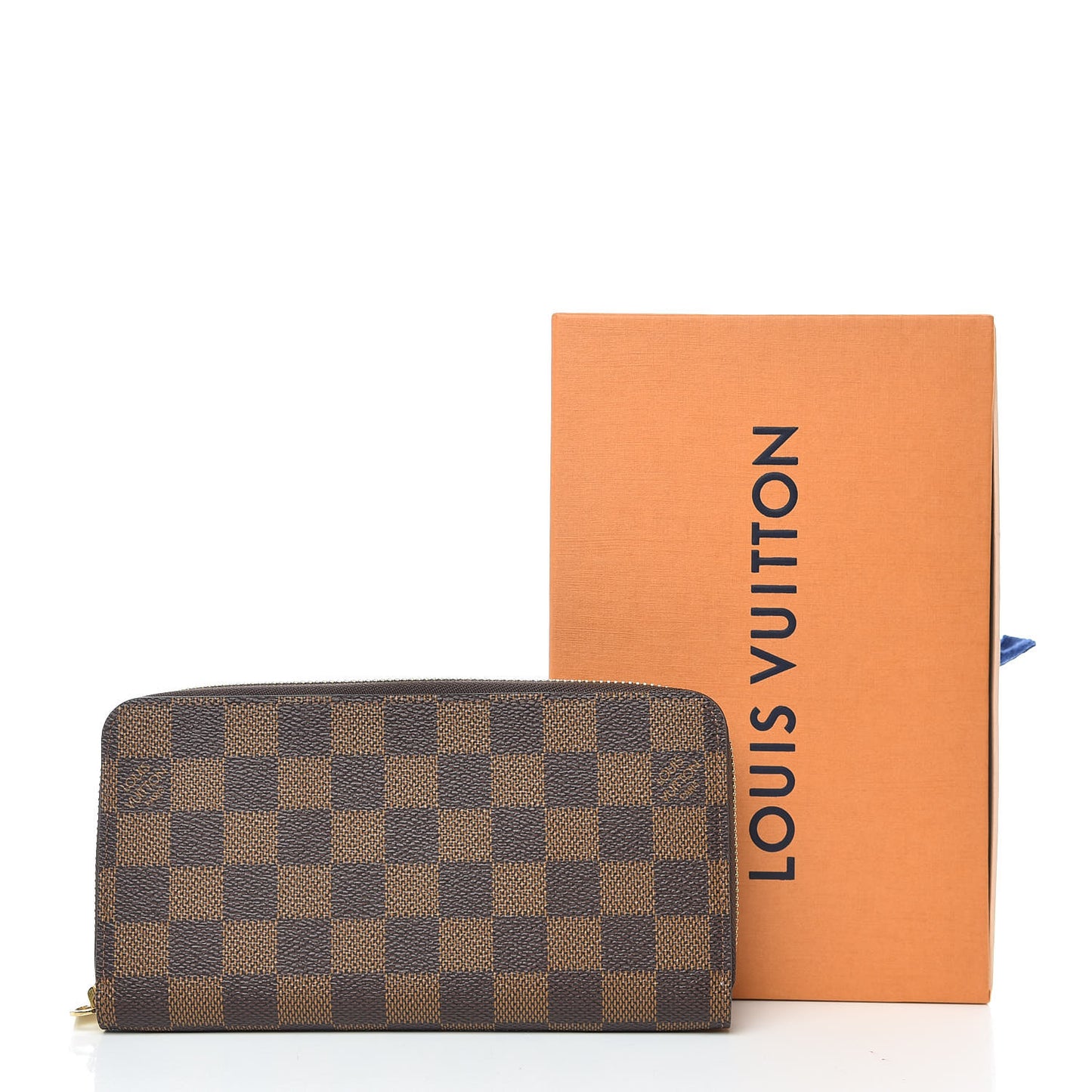 Damier Ebene Zippy Wallet Rose Ballerine