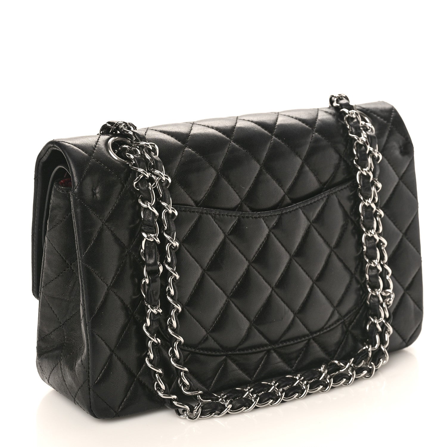 Chanel Lambskin Quilted Medium Double Flap Black 3 of 10
