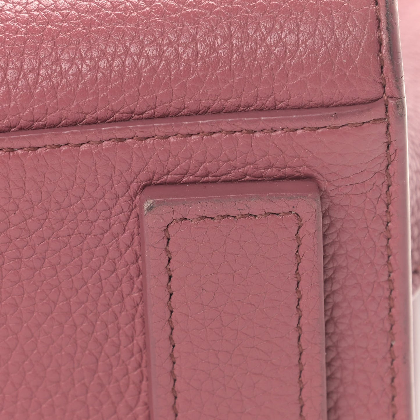 Grained Calfskin Nano Supple Sac De Jour Dark Rose