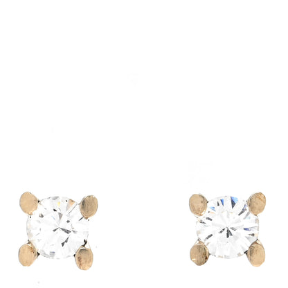 Louis Vuitton Crystal Stud Earrings Silver 1 of 4