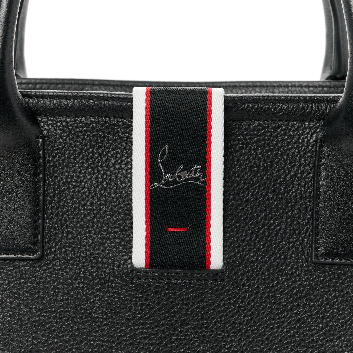 Christian Louboutin Grained Calfskin Nastroloubi Tote Black 7 of 10
