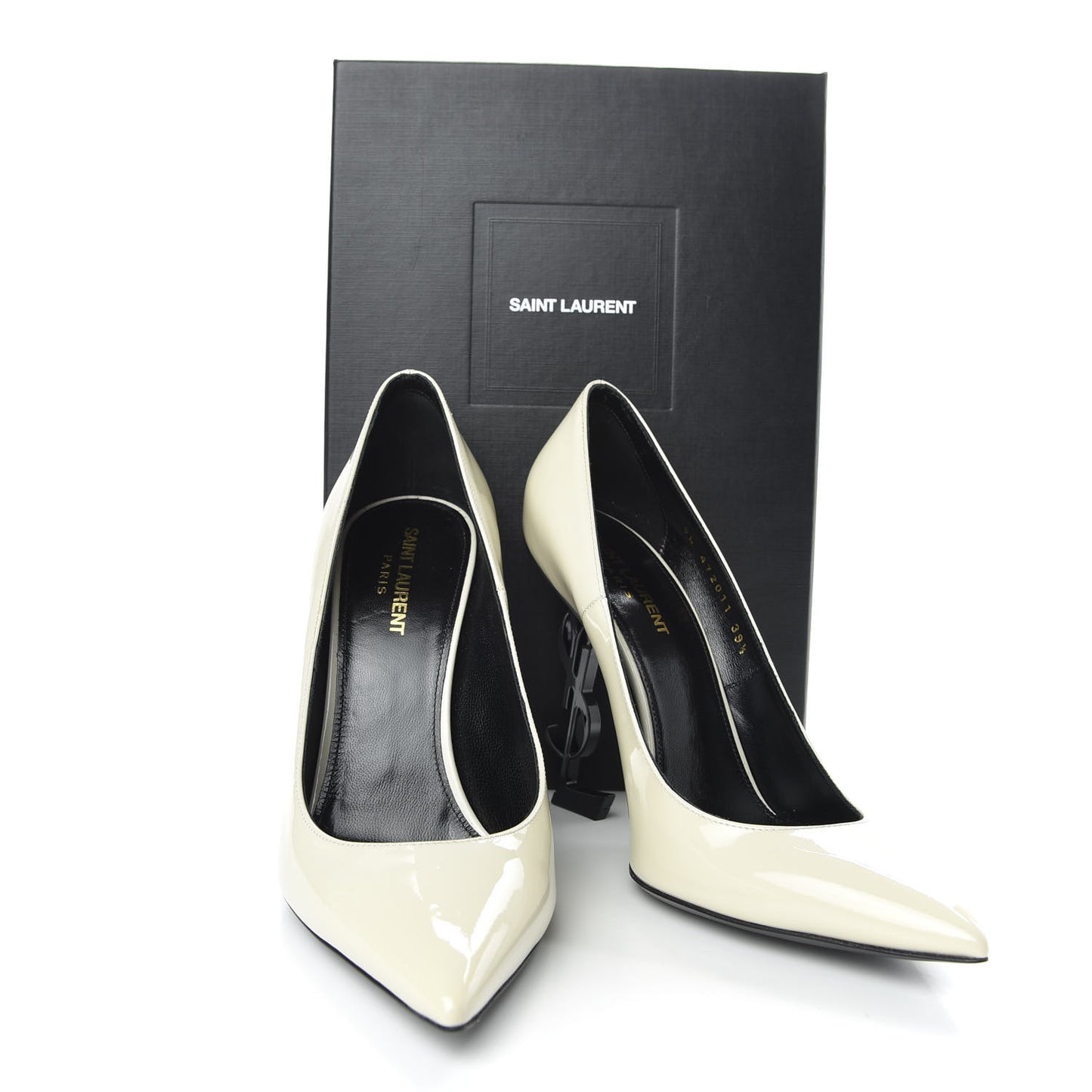 Calfskin Opyum 100 Pumps 39.5 White