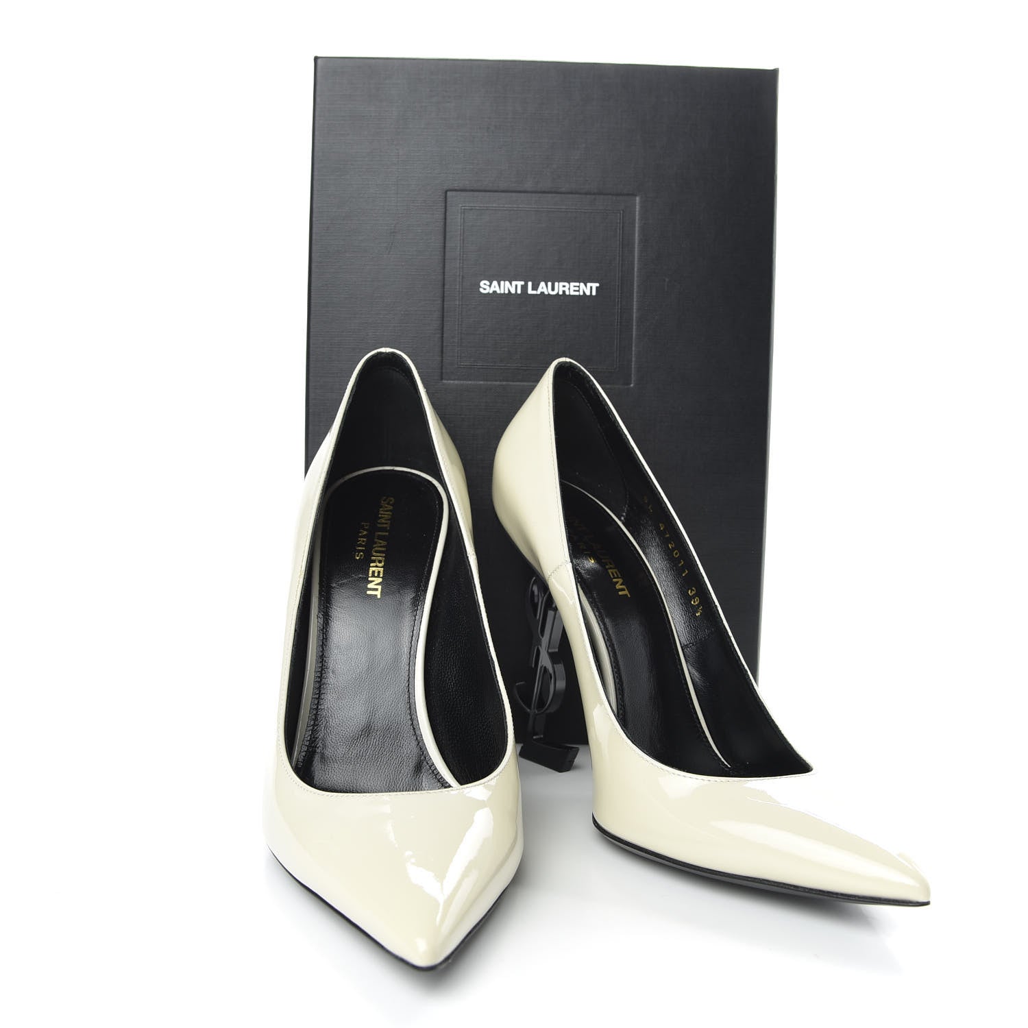 Saint Laurent Calfskin Opyum 100 Pumps 39.5 White 10 of 10