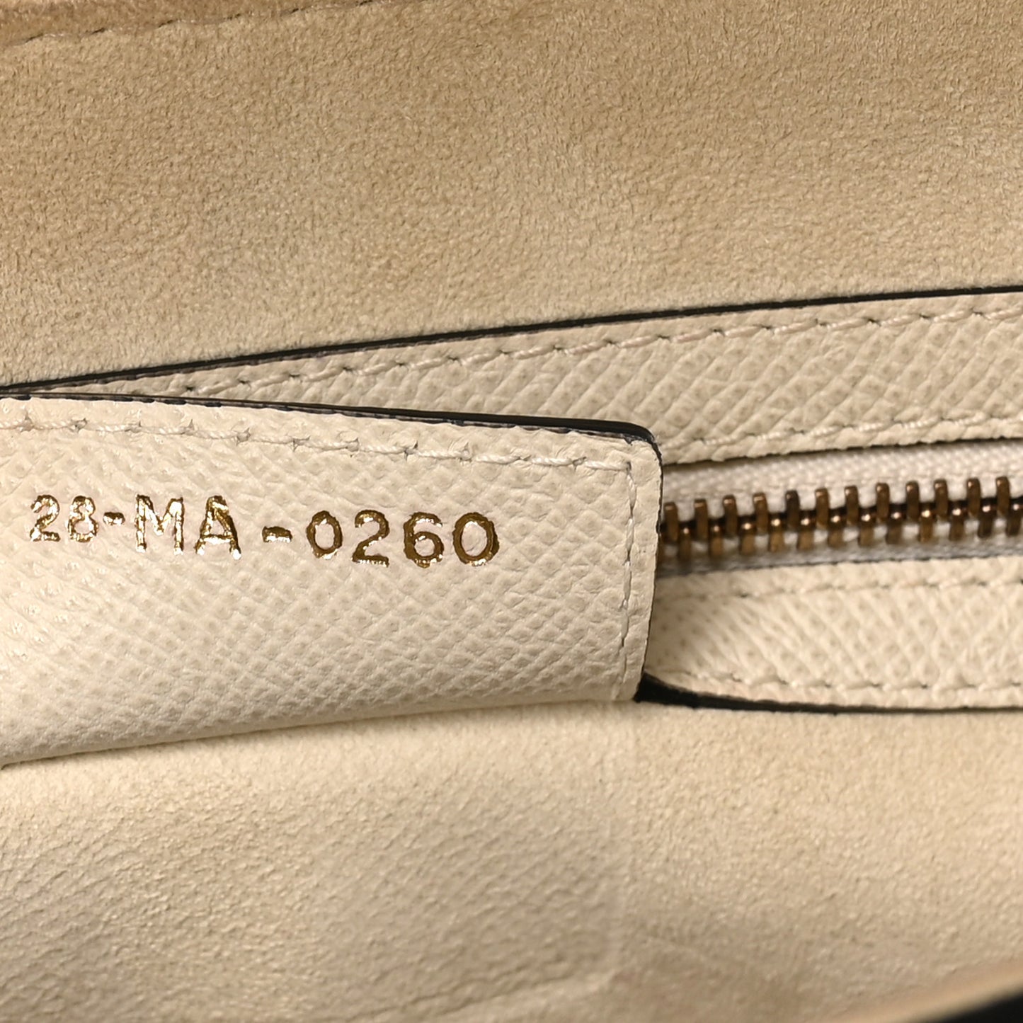 Grained Calfskin Saddle Bag White
