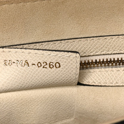 Christian Dior Grained Calfskin Saddle Bag White 7 of 10