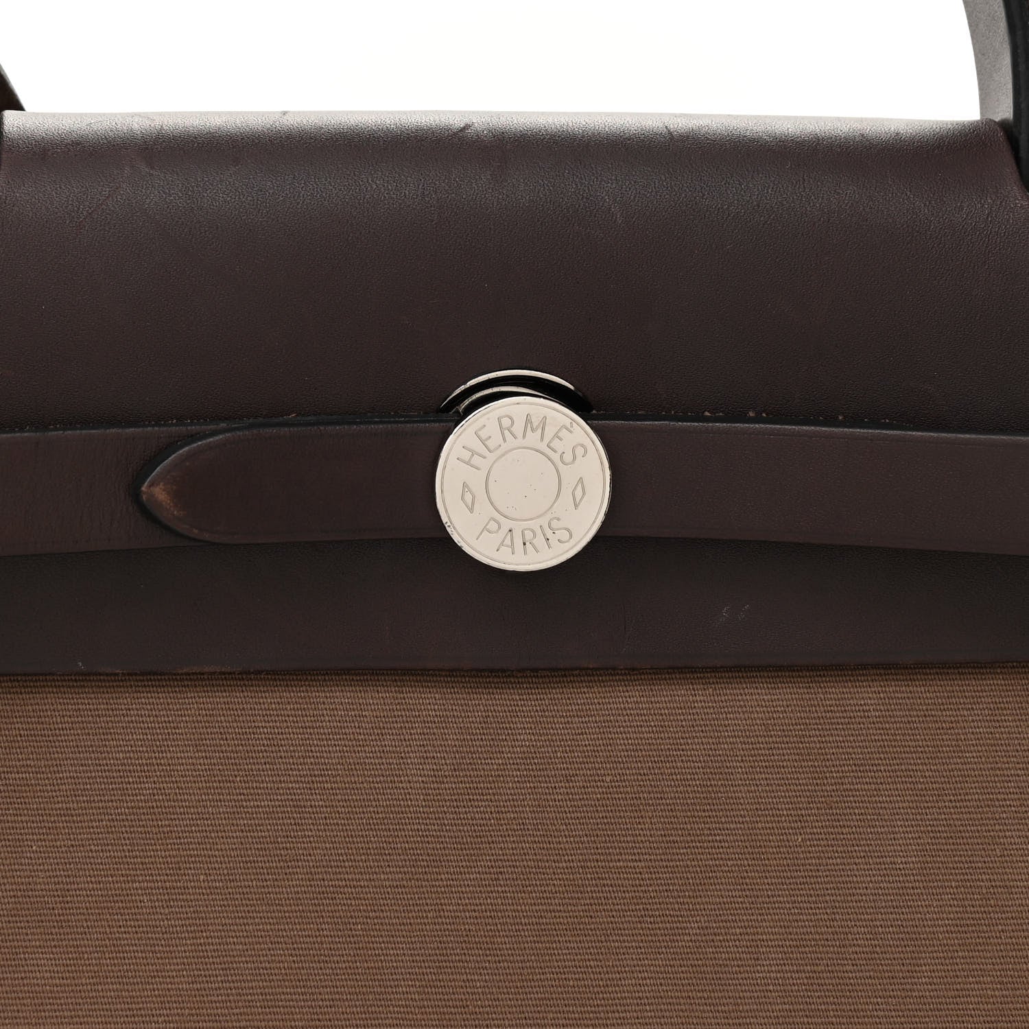 Hermes Vache Hunter Toile Herbag Zip 31 PM Etoupe Ebene 9 of 12