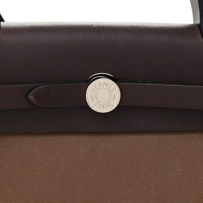 Hermes Vache Hunter Toile Herbag Zip 31 PM Etoupe Ebene 9 of 12