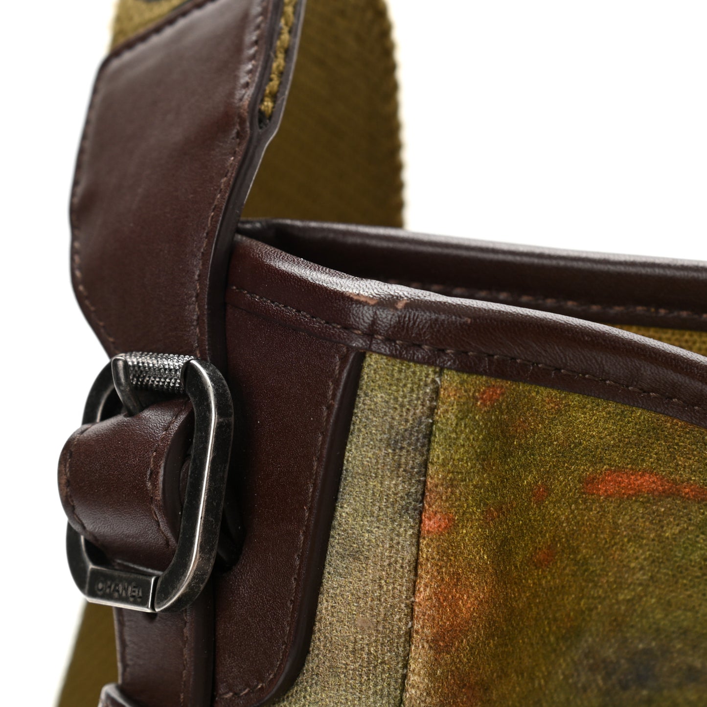 Washed Toile Graffiti On The Pavements Messenger Khaki Multicolor