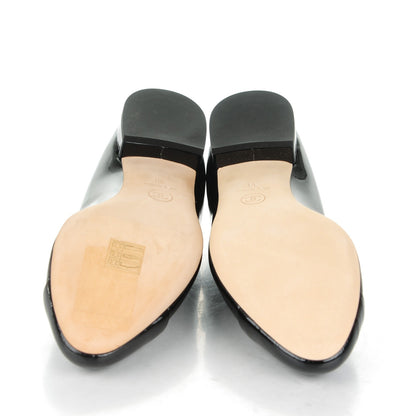 Chanel Patent Calfskin Cap Toe Ballerina Flats 38 Black 5 of 7