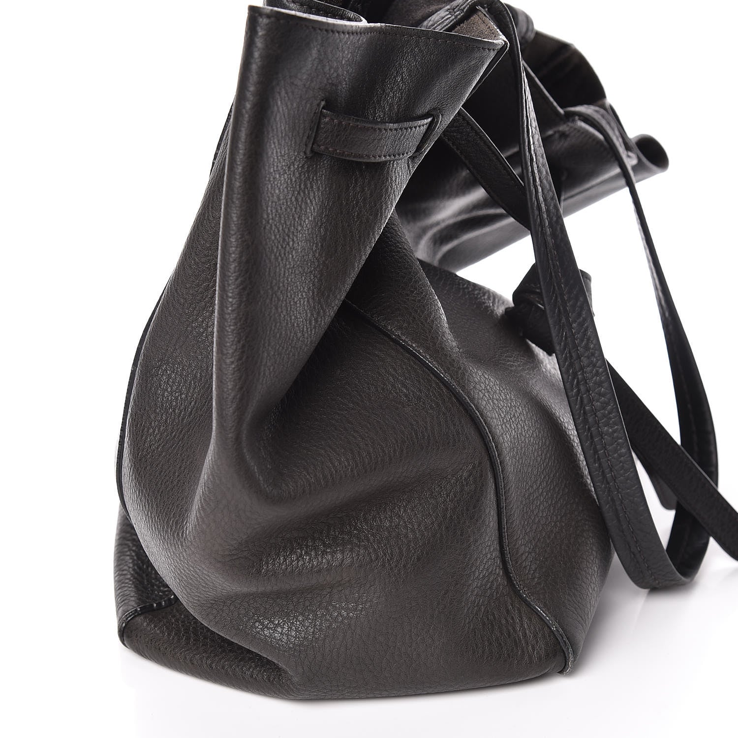 Celine Soft Grained Calfskin Small Belt Cabas Phantom Black 19 of 20