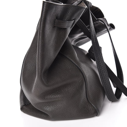 Celine Soft Grained Calfskin Small Belt Cabas Phantom Black 19 of 20