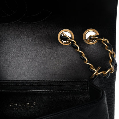 Chanel Caviar Quilted Medium CC Filigree Flap Black 11 of 12