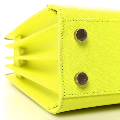 Saint Laurent Calfskin Nano Sac De Jour Neon Yellow 9 of 11