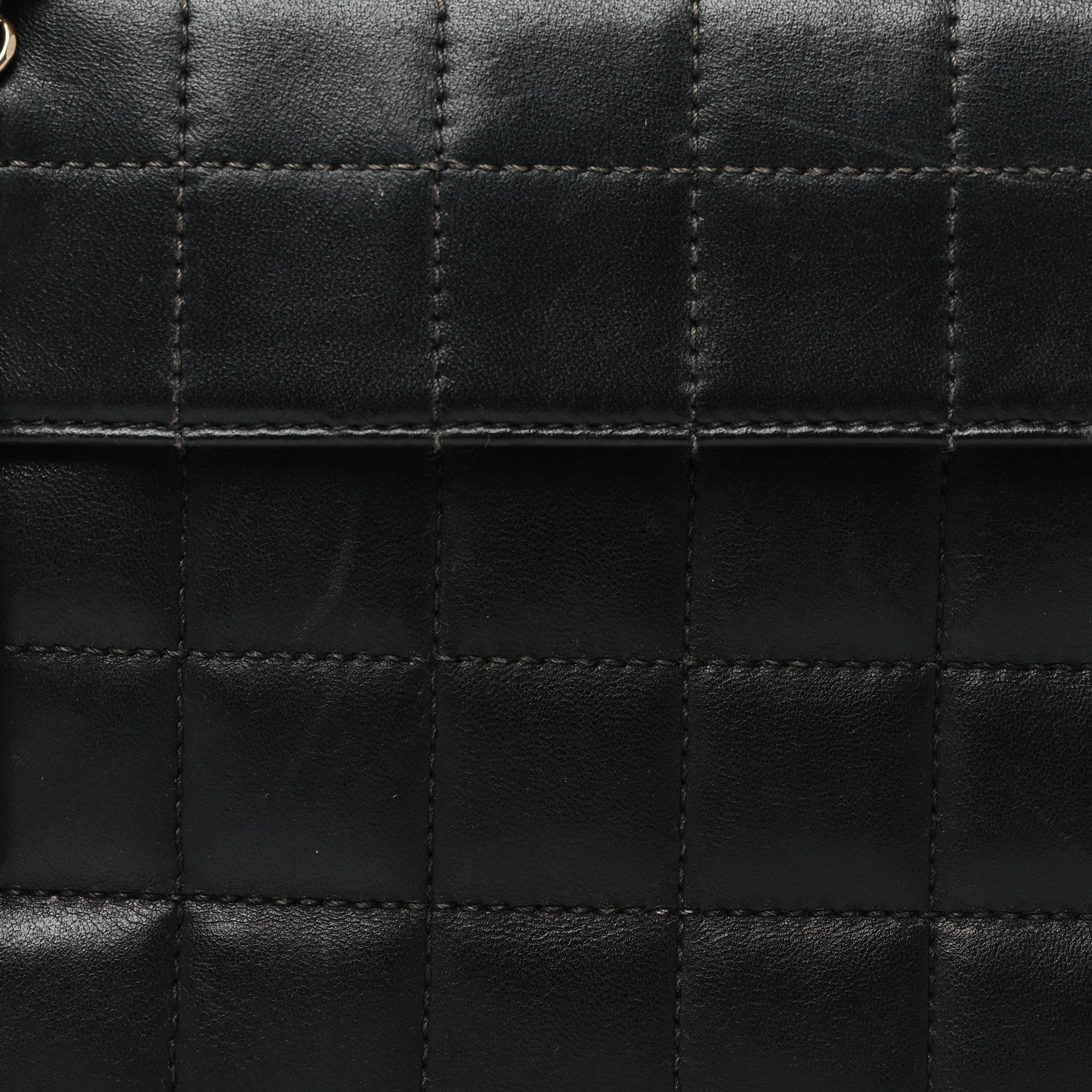 Chanel Lambskin Chocolate Bar Mademoiselle Flap Shoulder Bag Black 8 of 10