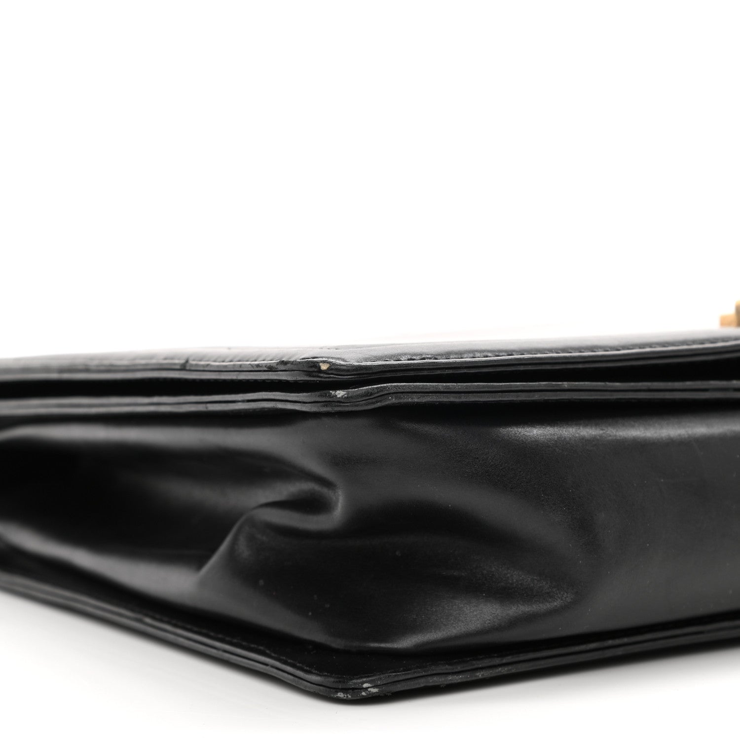 Chanel Glazed Calfskin Large Boy Flap Black 9 of 15