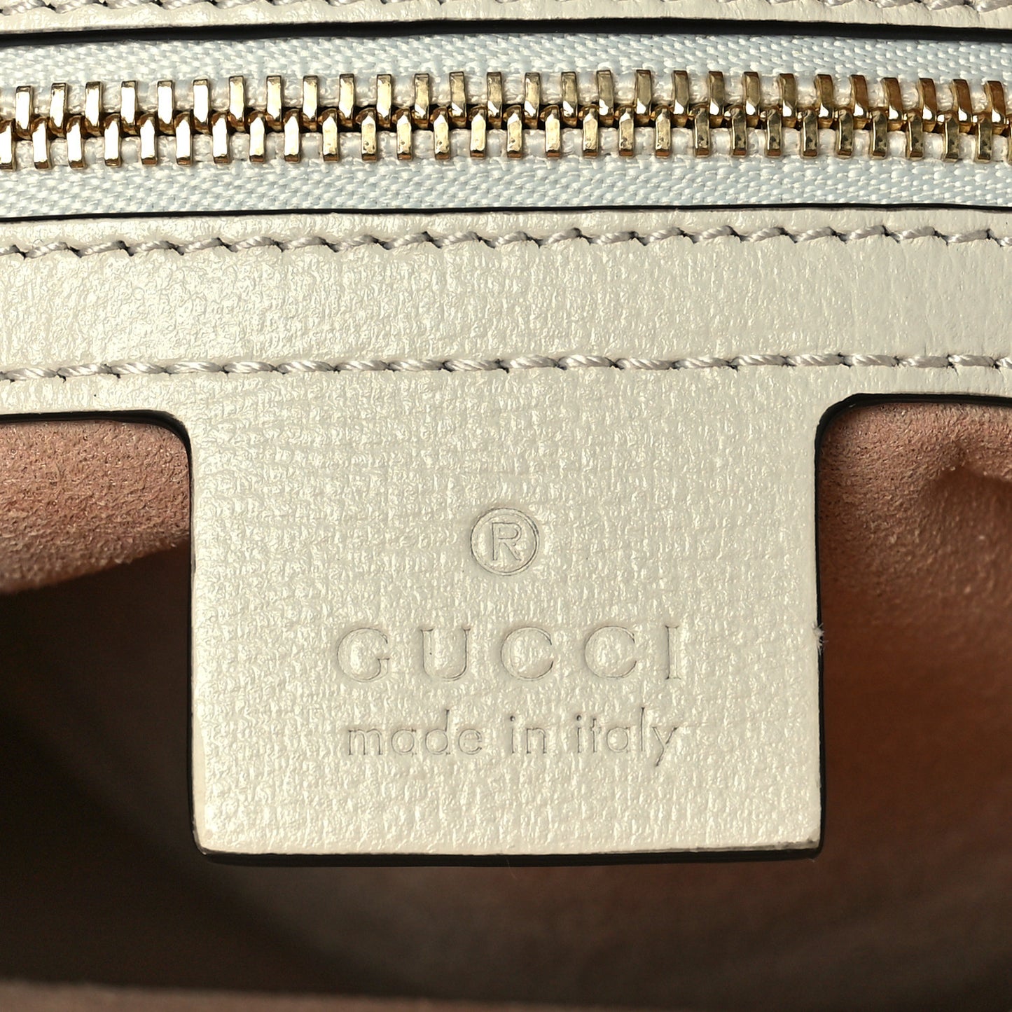 GG Supreme Monogram Small Horsebit 1955 Shoulder Bag Beige Mystic White
