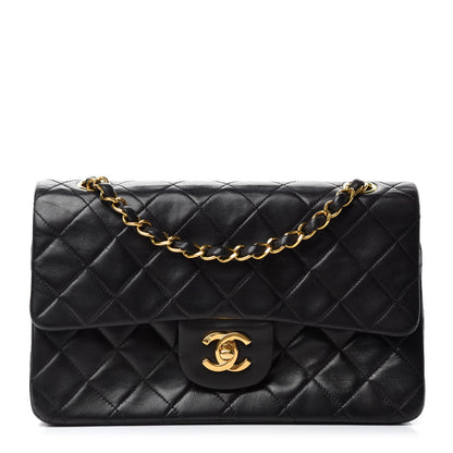 Chanel Lambskin Quilted Small Double Flap Black 1 of 13