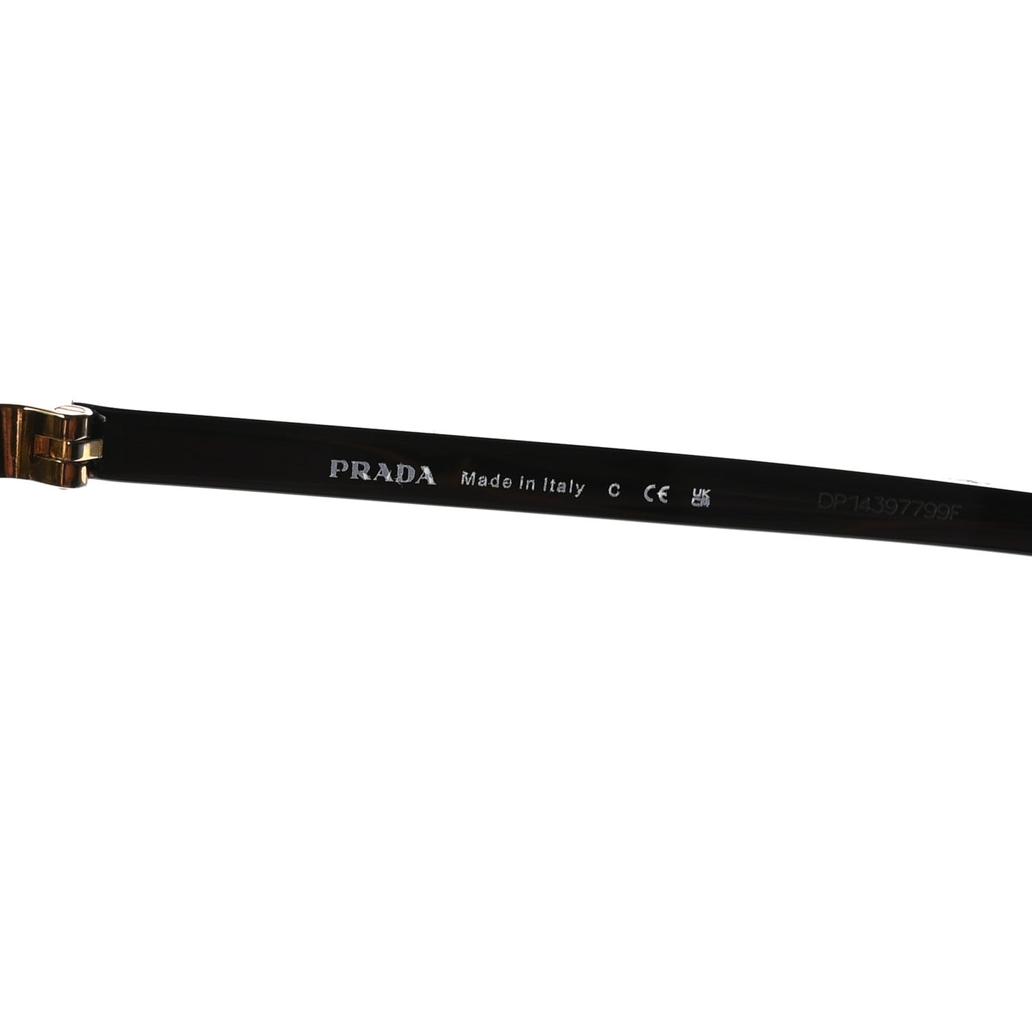 Metal Shield Sunglasses SPR 69Z Gold Green