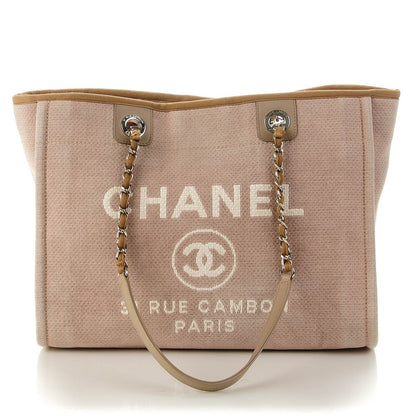 Chanel Canvas Small Deauville Tote Ecru 1 of 7