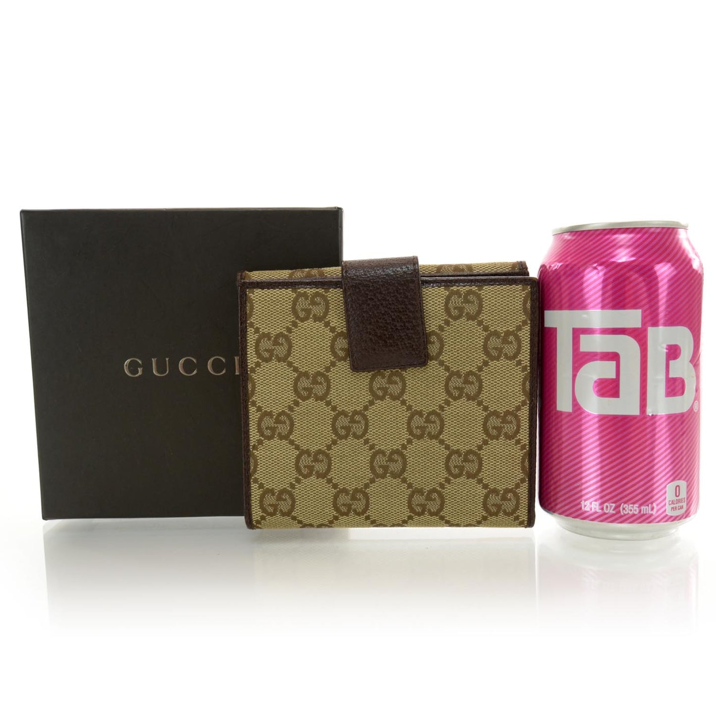 Monogram Metal Bar French Flap Wallet Beige Ebony Cocoa