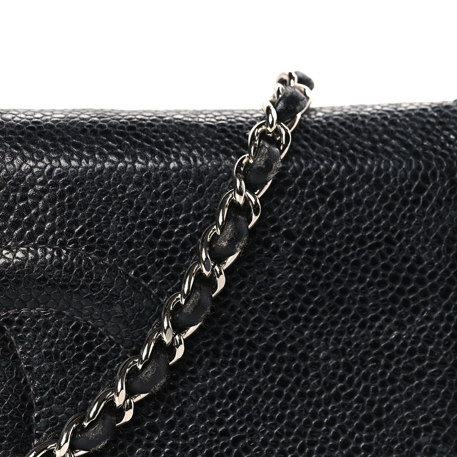 Chanel Caviar Timeless CC Wallet on Chain WOC Black 11 of 13
